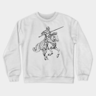 Medieval Knight on Horseback - Joust Crewneck Sweatshirt